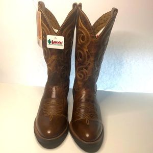 Laredo Women's Western Cowgirl Boot Round Toe Size 9 narrow